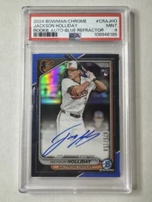 2024 Bowman Chrome - Rookie AUTO Jackson Holliday CRA-JHO True Blue /150 PSA 9