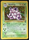 ERROR OFF CENTER Nidoking 11/130 Base Set 2 Holo Rare WoTC Pokémon TCG 2000 LP