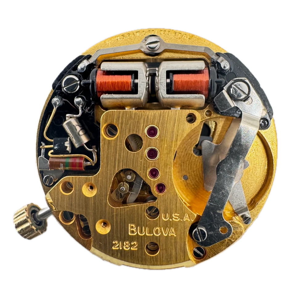 Reloj Pulsera Accutron De Colección Día/Fecha Horquilla Para Hombre Movimiento 218 2 EE. UU. Foto 2 de 2