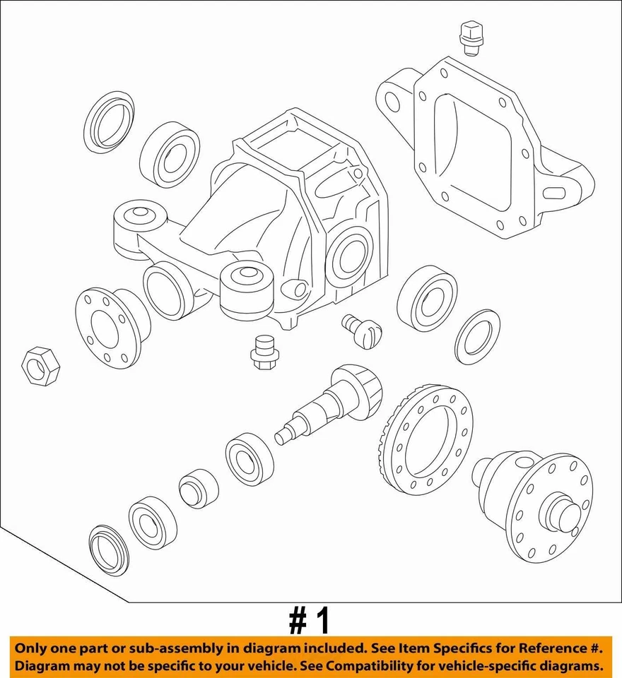 Carrier Rear 3.8L 6 Cylinder Fits 09-11 BORREGO 1876720 - Imagem 4 de 4