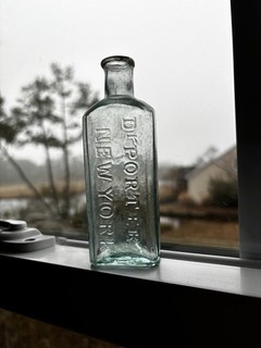 Open Pontil Dr PORTER NEW YORK Medicine Bottle Civil War Era Tooled Lip Patent