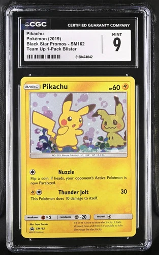 Pikachu 2019 Pokemon Black Star Promos CGC 9 #SM162