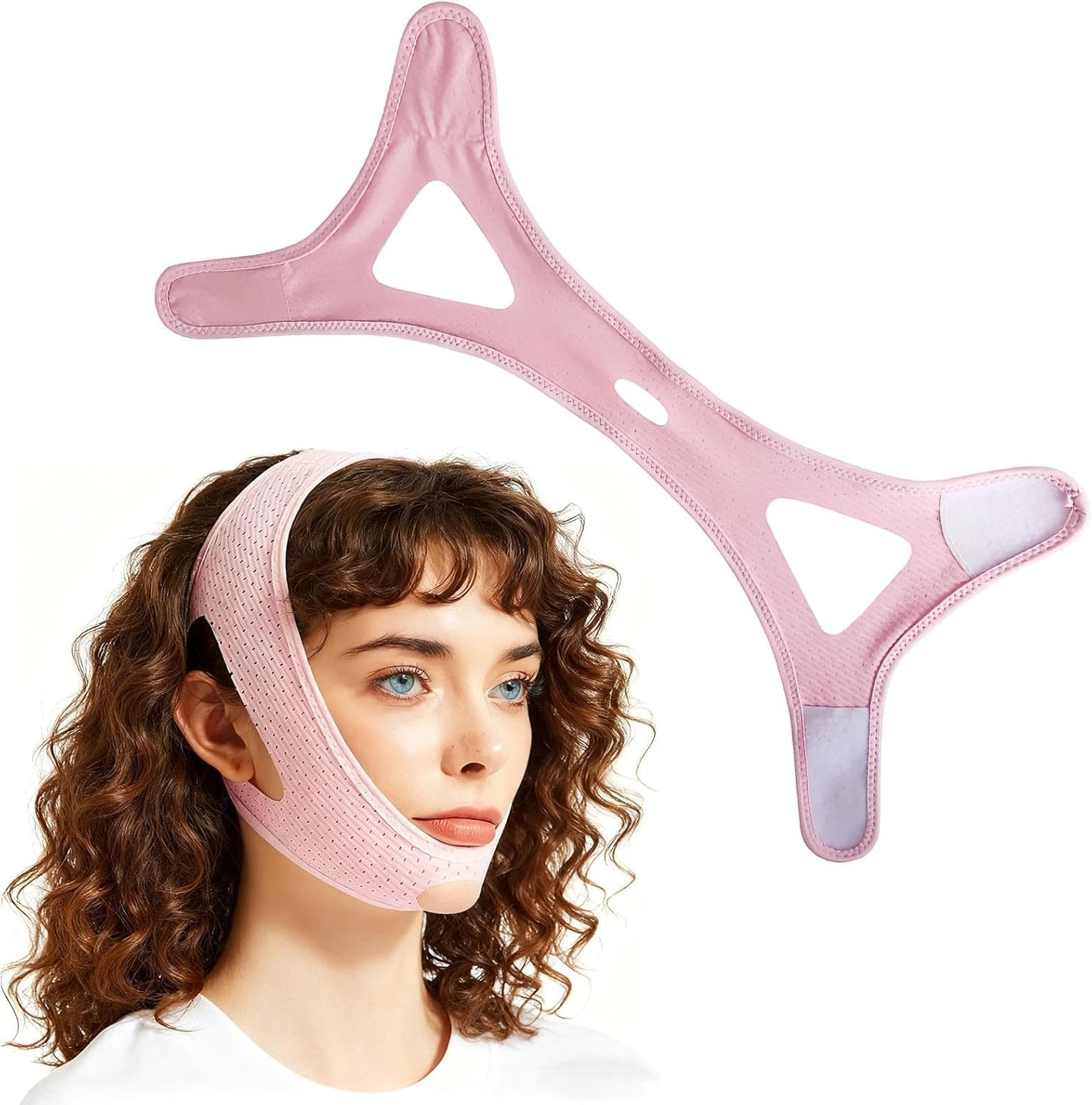 Fascia Doppio Mento Traspirante: Maschera Viso V-Line Originale
