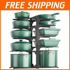 Sturdy Pots and Pans Holder - Heavy-Duty Cabinet Organizer