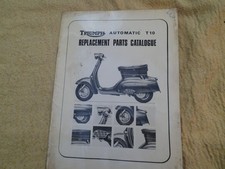 ?VINTAGE TRIUMPH T10 TINA  AUTOMATIC REPLACEMENT PARTS CATALOGUE 1966 FREE POST?