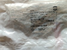 100pcs HARTING 09330006104 Brand New Male Crimp Pin
