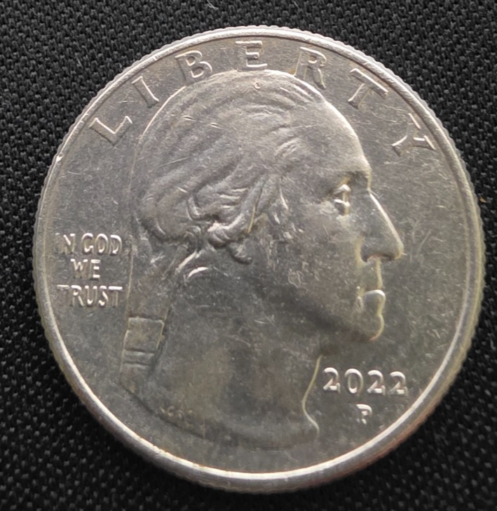 2022 P “Drooling George” George Washington Quarter Error Coin