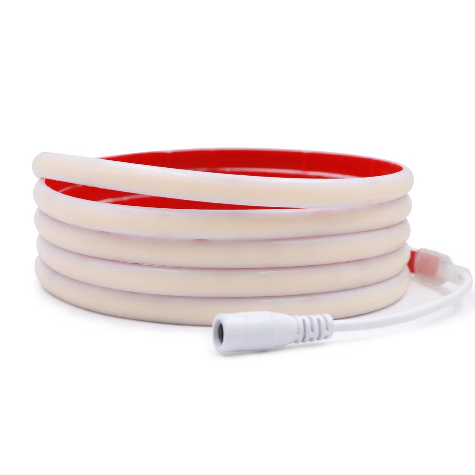 12V COB LED Strisce al Neon IP68 Impermeabile 320 LED/m Flessibile Alimentatore - Immagine 4 di 4