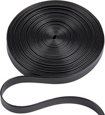 Grained Imitation Leatherette Strap 10Mm Wide Flat Leather Cord String for DIY S