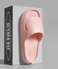 EVA Thick Sole 4cm Bathroom Slippers Cloud-Like Comfort Home Use Couple Height I