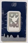 HOLY LAND MINT DOVE OF PEACE 1/2 OUNCE SILVER BAR IN ASSAY CARD SKU IL000031