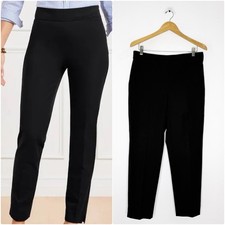 Talbots Chatham Ankle Pants Curvy 10 Petite Black NWT