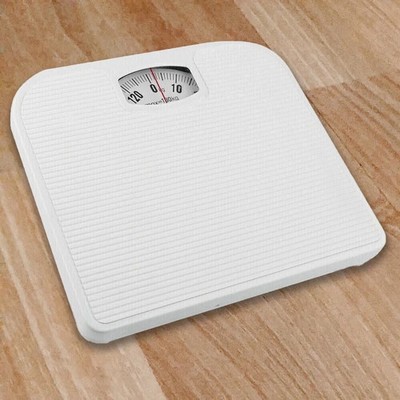 Mechanische Personenwaage Körpergewicht Waage Zifferblatt weiß 130 kg max.