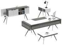 Weiß Arbeitszimmer Set Tisch Sideboard Couchtisch Beistelltisch HolzmöBel