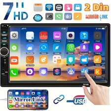 MP5 Car Player 2 Din 7 Inch Touch Screen Car Stereo Bluetooth  Backup Camera/
