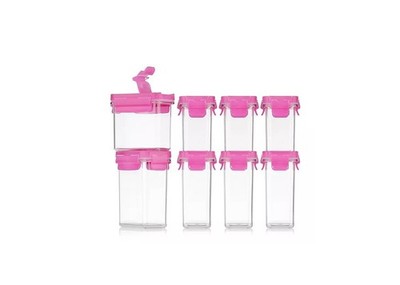 LocknLock 8 VorratsdosenTritan Vorratsbehälter Frischhaltedose Aufbewahrung pink