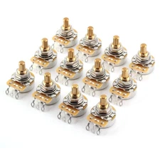 12x TAOT CTS 500K Pot 3/8” Short Solid Shaft Audio Taper 10% Tolerance