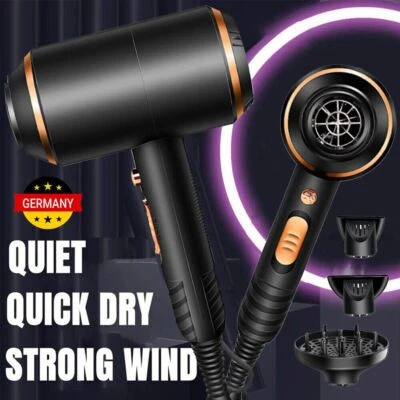 MARKENLOS Ionen Föhn Haartrockner mit 3 Diffusor Haarfön Profi Fön Ionen 4000W Hair Dryer