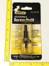 General Screw-mate Adjustable Boatbuilder NOS Countersink Drill Bit 9 10 11 USA