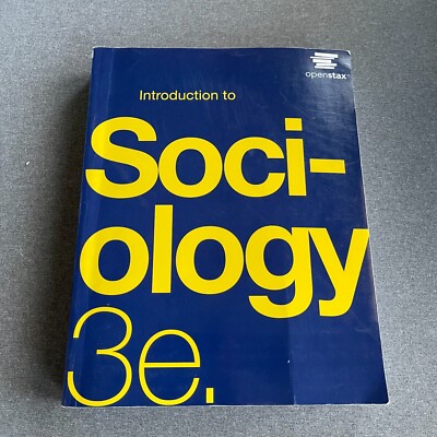 Introduction to Sociology 3e by OpenStax - Paperback, by OpenStax