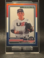 2023 Panini USA Baseball Stars & Stripes - Andrew Costello #24 Red White & Blue 
