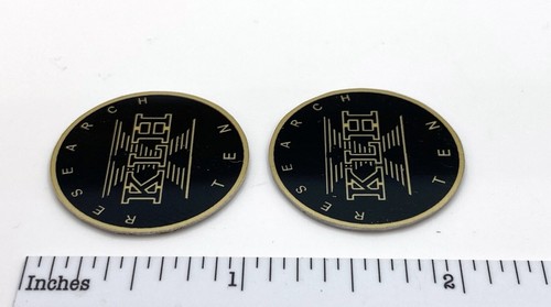 KLH Research Ten 10 Custom Made Speaker Badge Logo Emblems Pair Aluminum - 第 6/7 張圖片