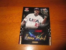 XAVIER LEGRANT 2014 Panini USA Baseball Black GOLD INK Autograph #33/49 AUTO
