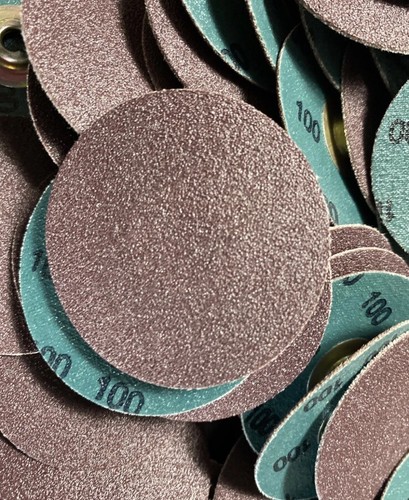 200- 2" For Roloc Zirc,Quick Change Sanding Disc 100 Grit and Mandrel Disc - Picture 2 of 5