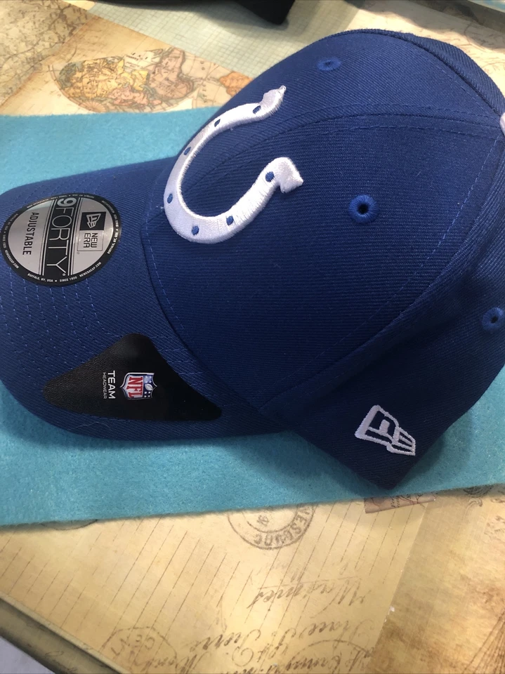 Gorra Indianapolis Colts New Era 9FORTY NFL con tirantes NUEVA Foto 2 de 3
