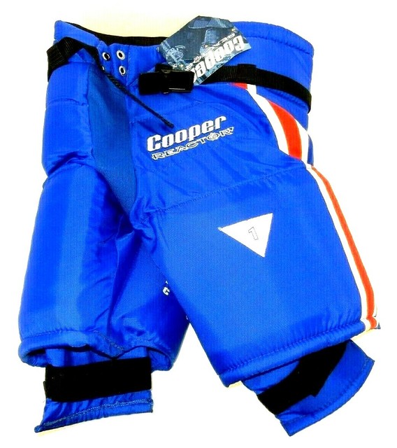 COOPER REACTOR GHP500 BLUE ICE HOCKEY GOALIE PANTS SIZE MEDIUM 26"28