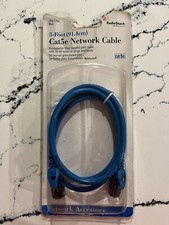 RadioShack 3-foot CAT5e Network Cable BLUE New package