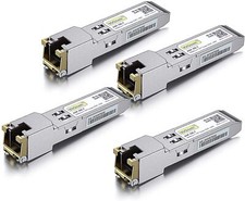 Lot of 4 Cisco GLC-T Transceiver, 1G SFP Copper RJ45 1000BASE-T Module 100m