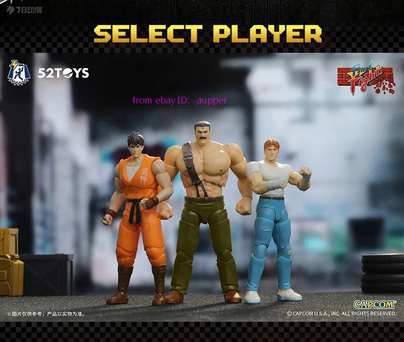 Hot Perfect 52toys Figlite Final Fight 10cm Statue Figure In Stock