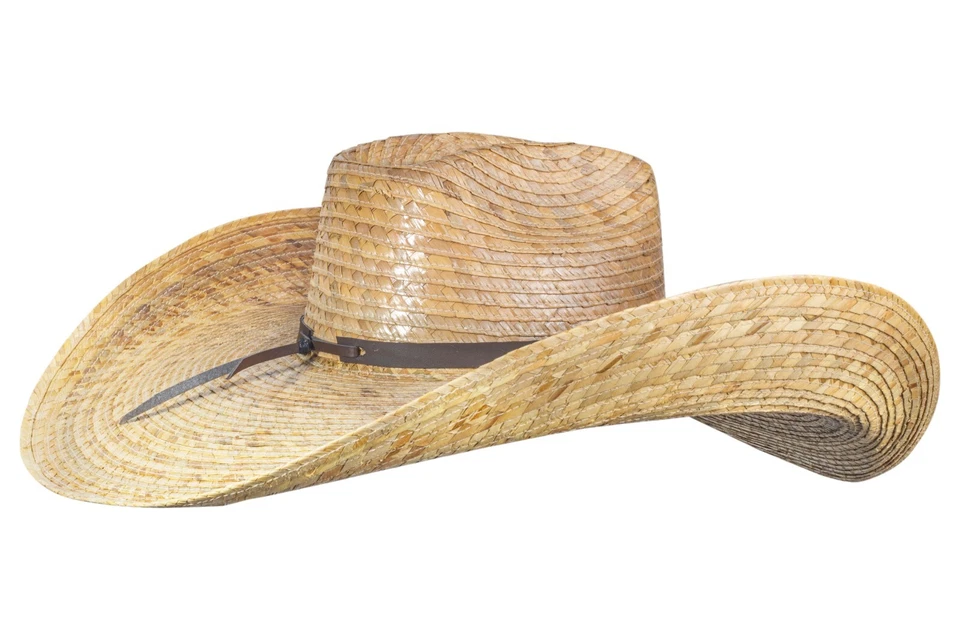 Негабаритная ковбойская шляпа широкополая соломенная темно-натуральная - сомбреро де Пальма XtraGrande - Изображение 2 из 4