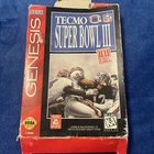 Tecmo Super Bowl III: Final Edition (Sega Genesis, 1995) Game And Box