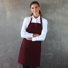 Basic Chef Bib Apron, 100% Spun Polyester