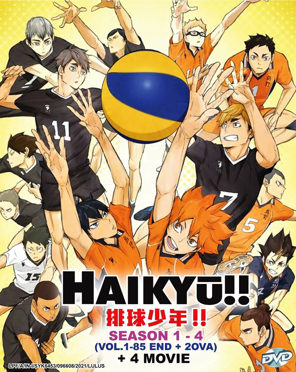 Haikyuu!! Haikyu!! Complete Season 1 - 4 DVD Box 85 Eps 4 Movie 2