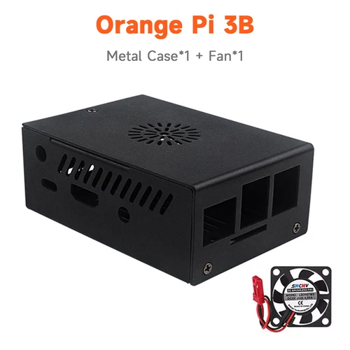 New Orange Pi 3B Metal Case Aluminum Alloy Box With Cooling Fan Cooling Case F1