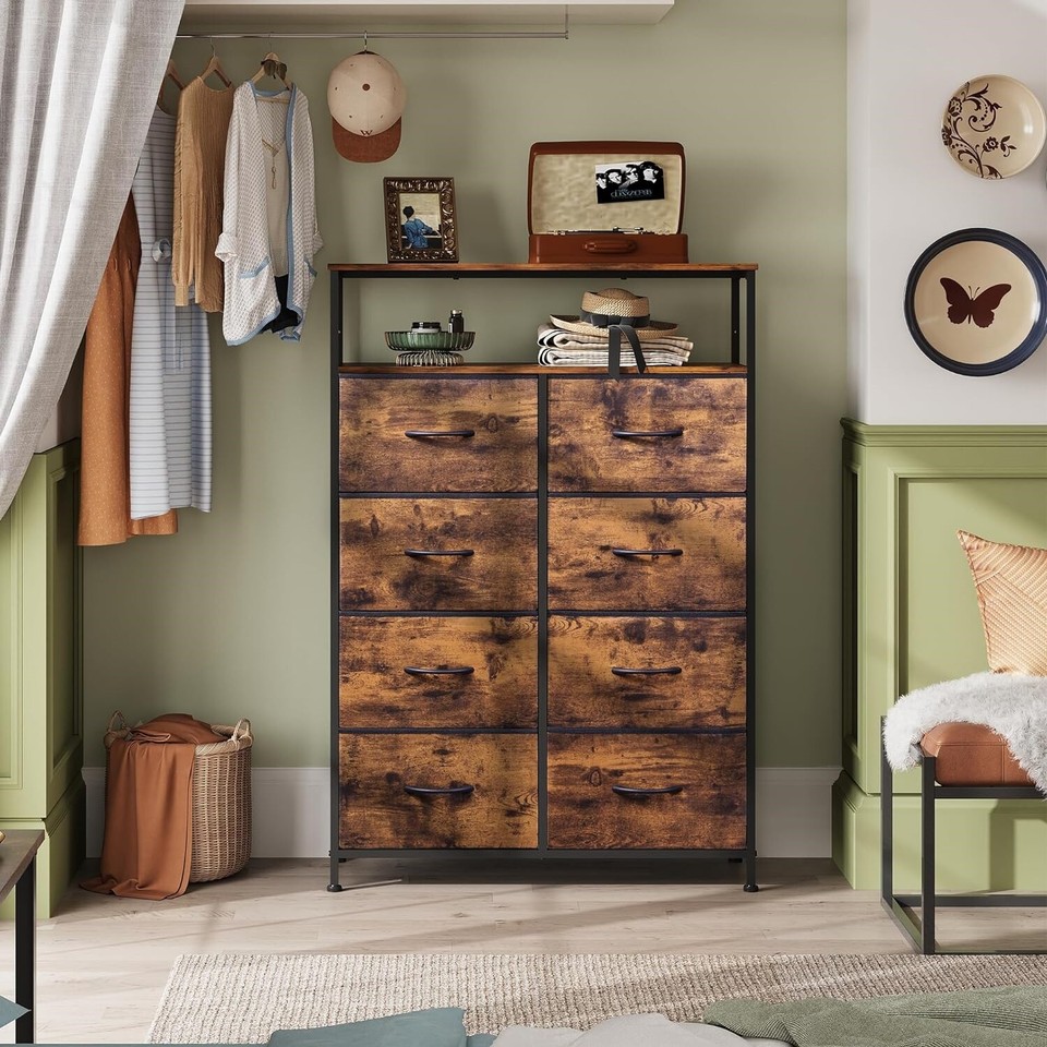 Cajonera Para Ropa De Madera Con 8 Cajones Comoda Muebles Modernas