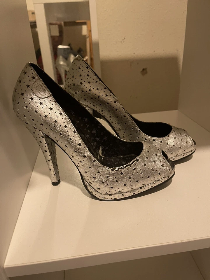 LADIES WOMENS STILETTO HIGH HEEL PLATFORM PARTY SHOES SIZE 4 - Image 1 of 1
