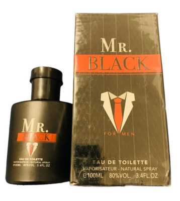Mr. Black For Men Eau de Toilette Vaporisateur Natural Spray e 100 ml 3.4 Oz