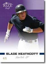 SLADE HEATHCOTT 2012 Rize Rookie PURPLE Paragon RC #/5