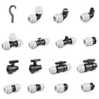 PE Rohr PP Verschraubung Kugelhahn Fittings Kupplung Abzweiger Winkel Stopfen