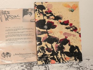 YVES-LE-DUC-Original-Signed-Oil-Painting-Abstract-Bumble-Bee-Flowers-Vintage-Art