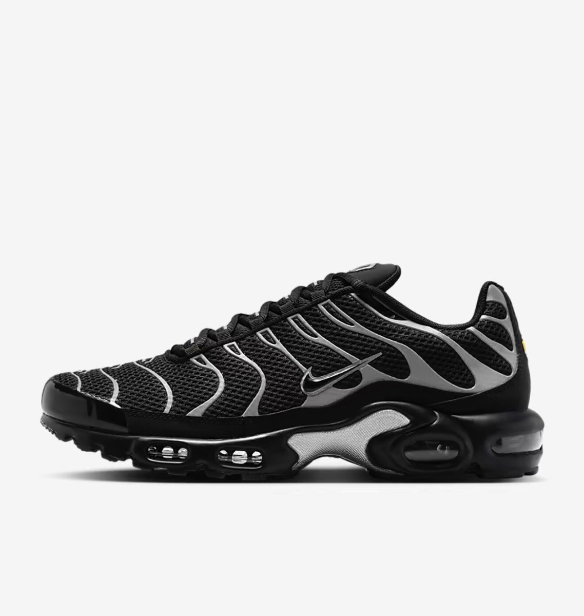 Nike Air Max Plus Premium Black Reflective Silver Size UK 10 HQ3029-001 | eBay UK