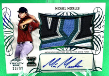 2021 Leaf Trinity MICHAEL MORALES Emerald Patch Auto XRC (PA-MM5) #23/99!