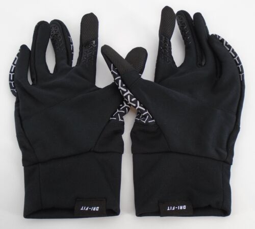 Nike Dri Fit Tempo 360 Guanti da Corsa Uomo Medium Nero/Argento - Foto 3 di 7