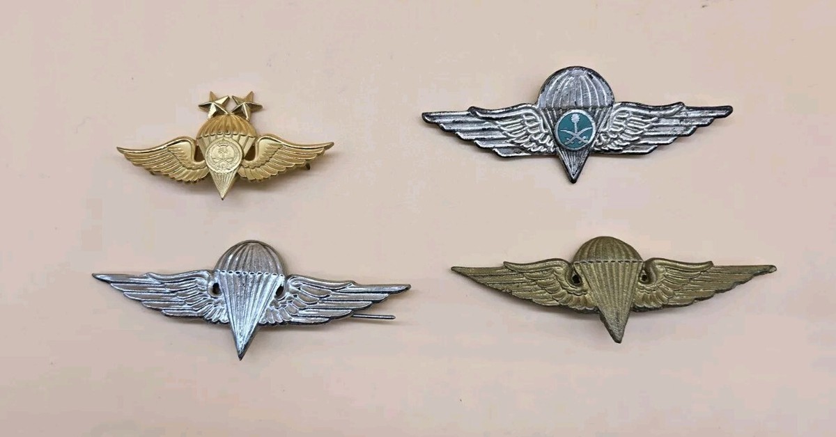 PARACHUTIST WING SAUDI ARABIA Award Airborne Pin Badge