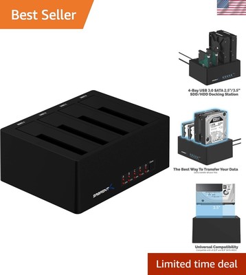 Luxurious 4-Bay USB 3.0 Docking Station for SSD/HDD   5Gbps High-Speed Transfer