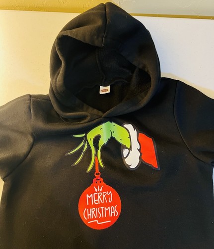 Kids Grinch Crewneck Sweatshirt Long Sleeve Pullover Christmas Top Casual - Picture 3 of 6